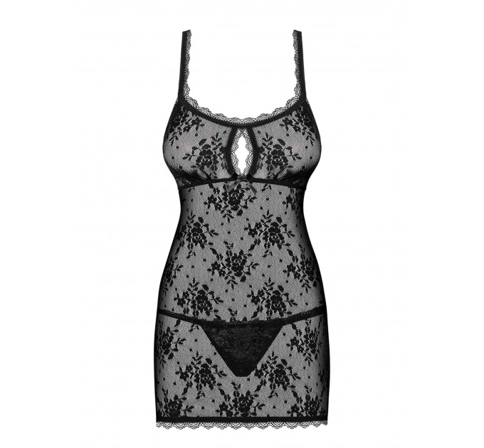 Сорочка Obsessive Behindy babydoll & thong S/M