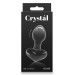 Стеклянная пробка NS Novelties CRYSTAL HEART BLACK