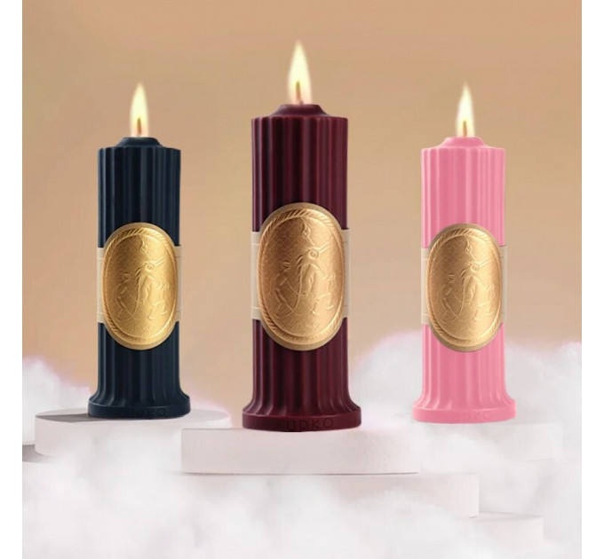 Свеча низкотемпературная розовая Low temperature wax candle 150 г