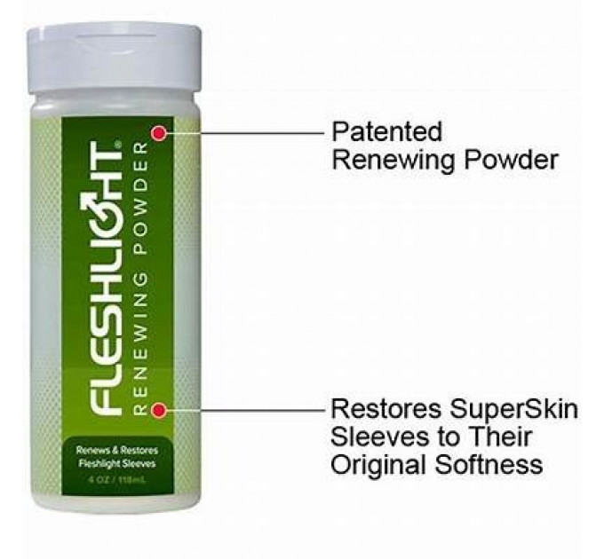 Тальк для ухода за секс игрушками Fleshlight Renewing Powder, 118 мл