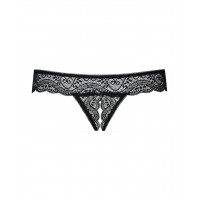 Трусики с интимным вырезом Obsessive MIAMOR S/M