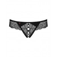 Трусики с интимным вырезом Obsessive MIAMOR S/M