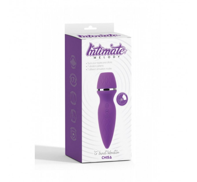 Вакуммный стимулятор клитора с вибрацией Chisa Intimate Melody, фиолетовый