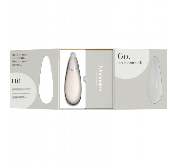Вакуумный клиторальный стимулятор Womanizer Premium 2 Gray