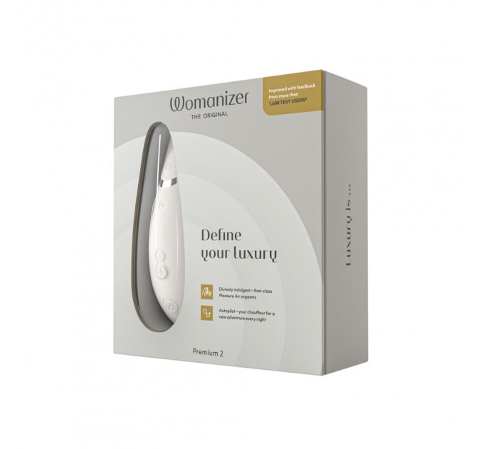 Вакуумный клиторальный стимулятор Womanizer Premium 2 Gray