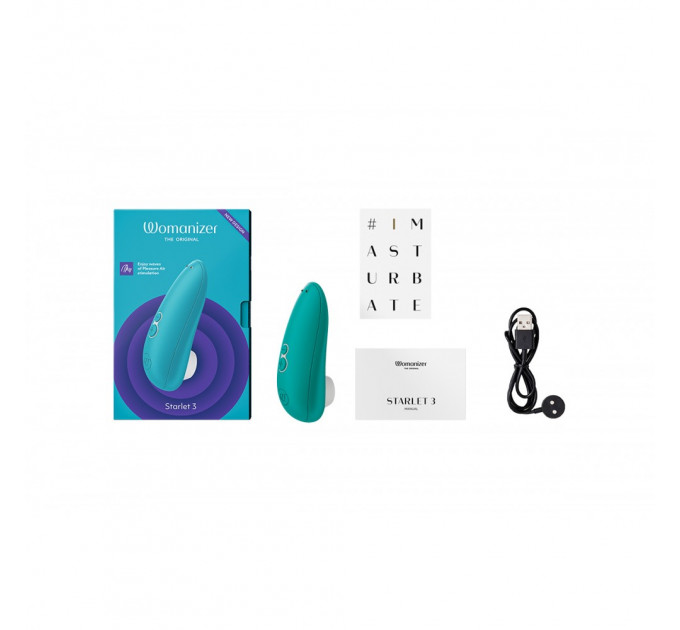 Вакуумный клиторальный стимулятор Womanizer Starlet 3 Turquoise