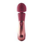 Вибратор микрофон Dream Toys Dinky Curved Wand Jacky O бордовый
