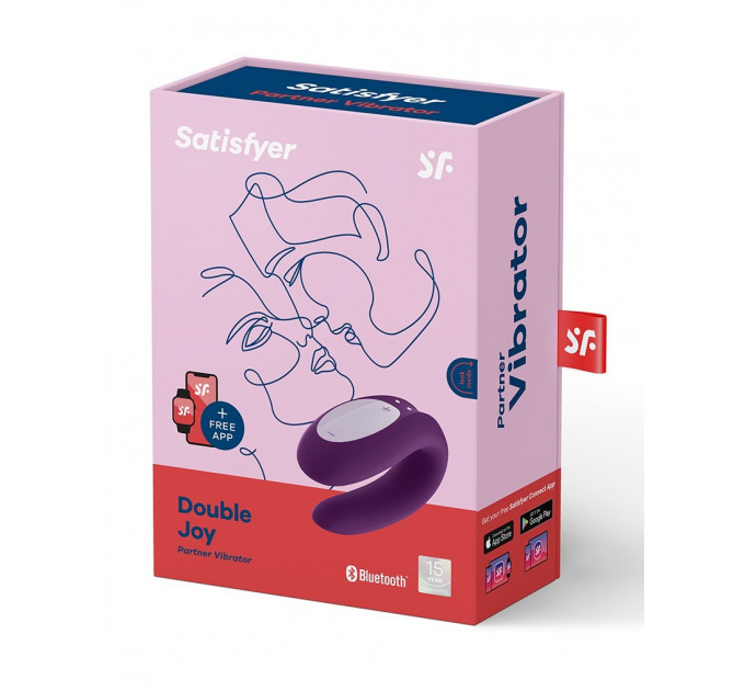 Вибромассажер для пар SATISFYER DOUBLE JOY PURPLE