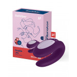 Вибромассажер для пар SATISFYER DOUBLE JOY PURPLE