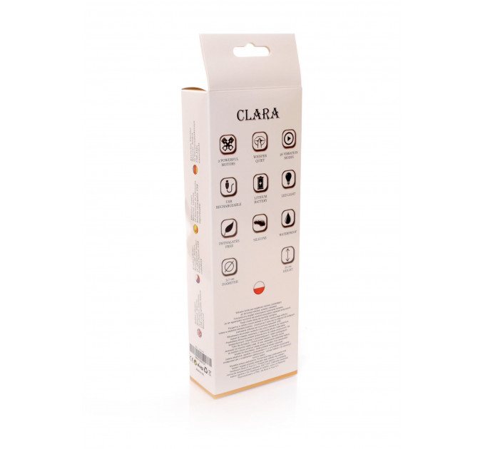 Вибратор-кролик CLARA Purple 12 функций вибрации и 6 пульсаций USB
