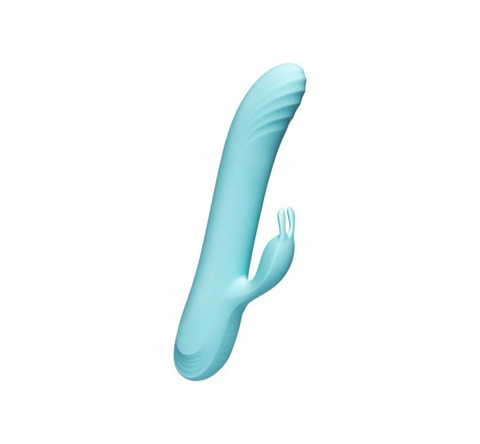 Вібратор-кролик із фрикціями Every Night Toys для точки G, блакитний