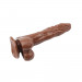 Вибратор реалистик с пультом управления Chisa Ballsy Super Cock "JAMES DEEN 8.5" коричневый