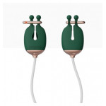 Зажимы для сосков с вибрацией Qingnan No.2 Vibrating Nipple Clamps Green