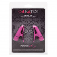 Затискачі на соски з вібрацією California Exotic Novelties, рожеві, 7 см