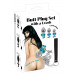 Анальные пробки с поводком You2Toys Butt Plug Set, серебристые