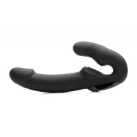 Безремневий страпон із пультом Urge Strapless Strap-On Vibrator чорний