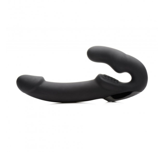 Безремневий страпон із пультом Urge Strapless Strap-On Vibrator чорний
