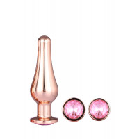 DT21875 набір анальних пробок конічної форми Dream Toys GLEAMING LOVE PLEASURE SET ROSE GOLD