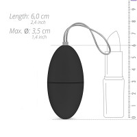 Виброяйцо с пультом Easytoys Remote Control Vibrating Egg, черный