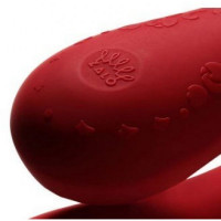 Вібромасажер з функцією управління зі смартфона ZALO Fanfan, Bright Red