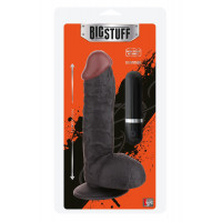 Вібратор на присосці Dream toys BigStuff з пультом, реалістичний, чорний