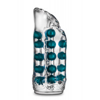 Мастурбатор вагіна з намистинами всередині Blush M For Men Super Stroker Clear, прозорий