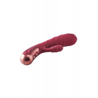 Подвійний вібратор рельєфний Dream Toys Dinky Duo Vibrator Jimmy K, бордовий