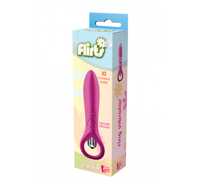 Мини-вибратор для точки G Dream Toys Flirts 10 розовый, 15.5 см х 2.9 см