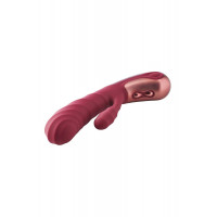 Подвійний вібратор рельєфний Dream Toys Dinky Duo Vibrator Jimmy K, бордовий