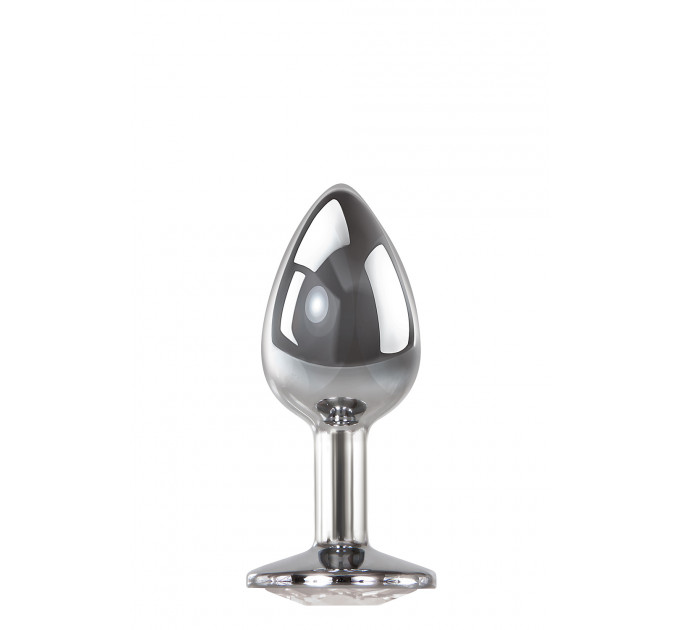 Анальний плаг з каменем A&E CLEAR GEM ANAL PLUG MEDIUM