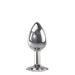 Анальний плаг з каменем A&E CLEAR GEM ANAL PLUG MEDIUM