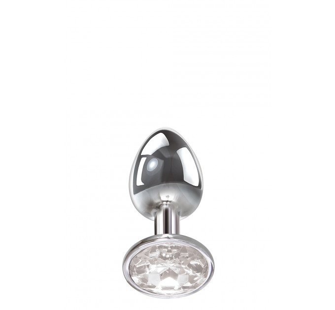 Анальний плаг з каменем A&E CLEAR GEM ANAL PLUG MEDIUM