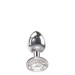 Анальний плаг з каменем A&E CLEAR GEM ANAL PLUG MEDIUM