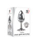 Анальний плаг з каменем A&E CLEAR GEM ANAL PLUG MEDIUM