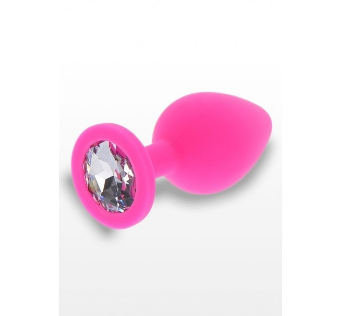 Анальная пробка с кристаллом Toy Joy Diamond Booty Jewel розовый, Large
