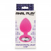 Анальная пробка с кристаллом Toy Joy Diamond Booty Jewel розовый, Large
