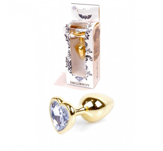 Анальна пробка S з фіолетовим каменем Boss of toys Jewellery