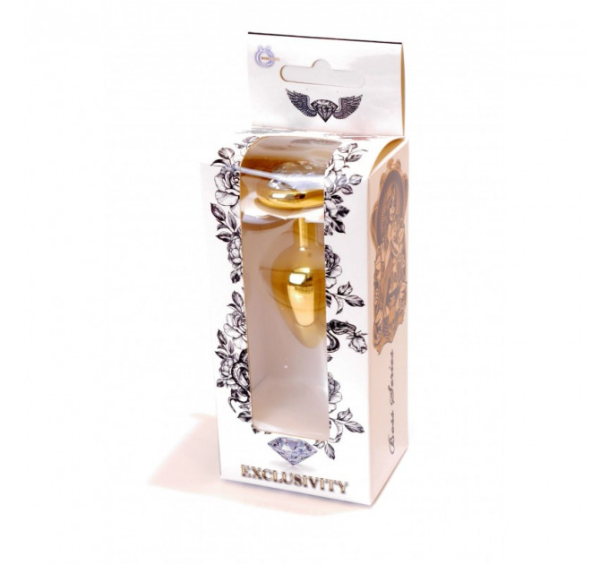 Анальна пробка S з фіолетовим каменем Boss of toys Jewellery