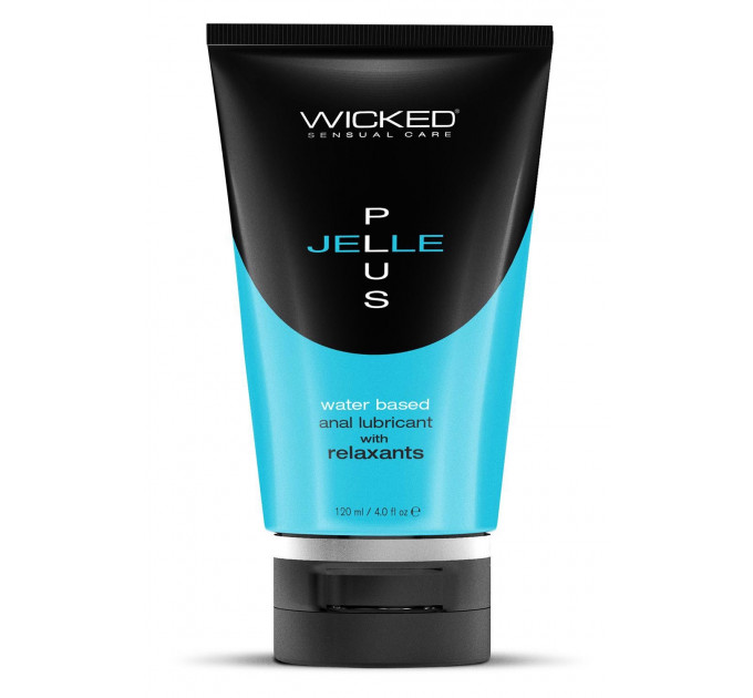 Анальная смазка на водной основе Wicked Sensual Care Jelle Plus с релаксантами, 120 мл
