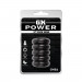 Эрекционное кольцо многоярусное Chisa GK Power, с рельефом, черный