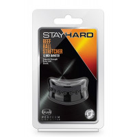 Ерекційна насадка Stay Hard Beef Ball Stretcher чорна, 5 см
