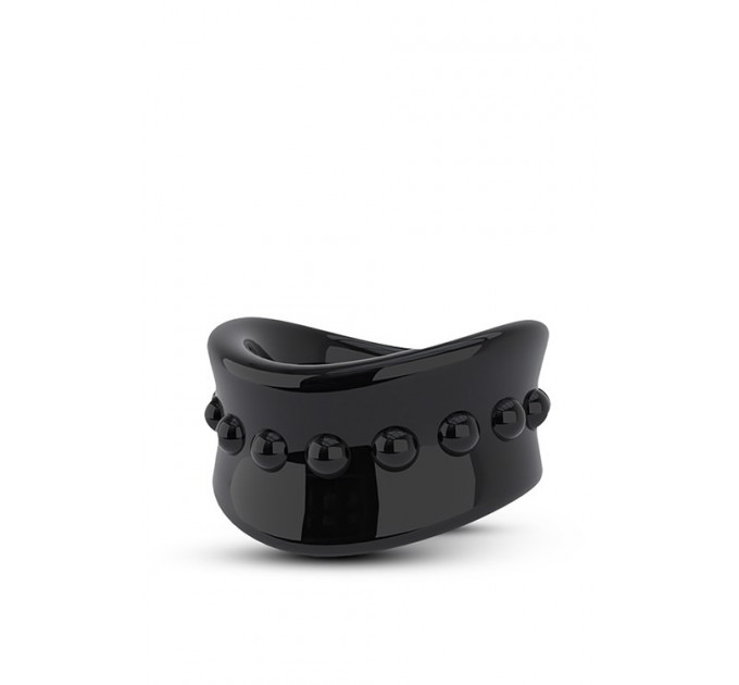 Ерекційна насадка Stay Hard Beef Ball Stretcher чорна, 5 см