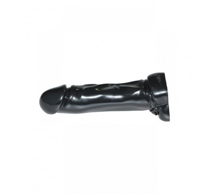 Фаллоимитатор черный Doc Johnson Jumbo Jack Man O war, 21х5 см