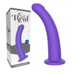 Фалоімітатор страпон на присосці ToyJoy Get Real Silicone Harness Dong фіолетовий, М