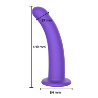 Фаллоимитатор страпон на присоскеToyJoy Get Real Silicone Harness Dong фиолетовый, М