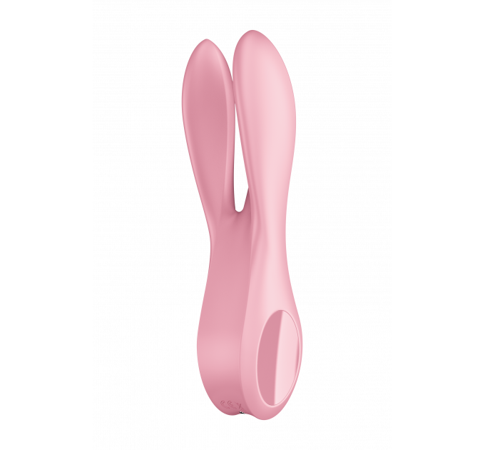 Гибкий клитораотный вибратор SATISFYER THREESOME 1 PINK