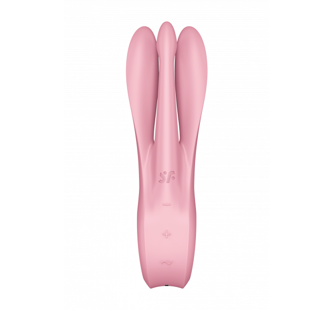 Гибкий клитораотный вибратор SATISFYER THREESOME 1 PINK