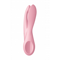 Гнучкий кліторальний вібратор із 3 моторами SATISFYER THREESOME 1 рожевий