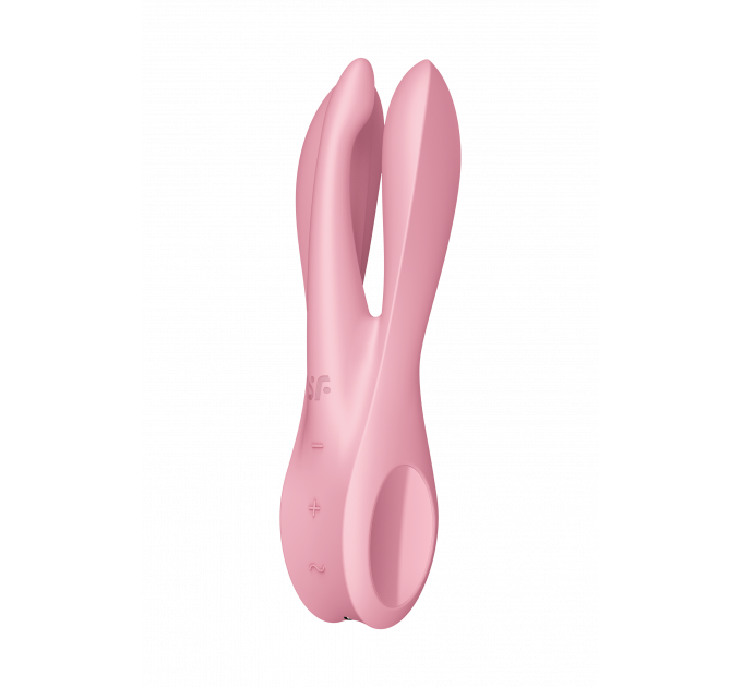 Гибкий клитораотный вибратор SATISFYER THREESOME 1 PINK