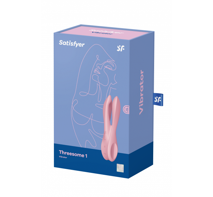 Гибкий клитораотный вибратор SATISFYER THREESOME 1 PINK